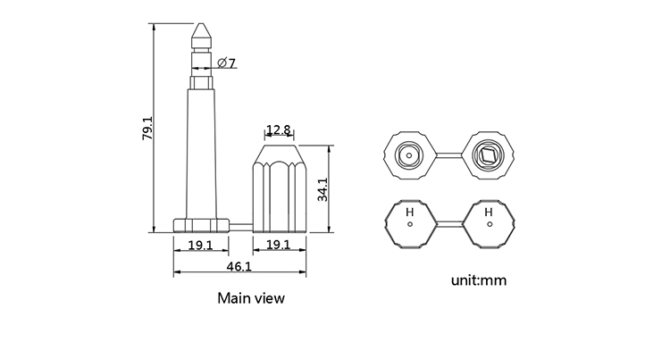 TX-BS101 bolt seal CAD