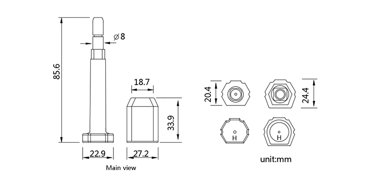 TXBS-201 Bolt seal CAD