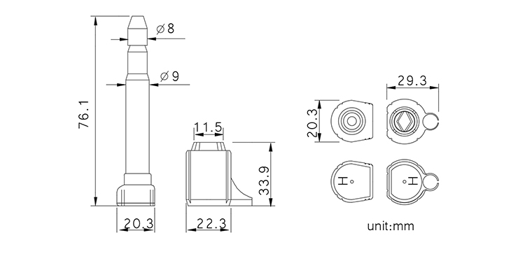 bolt seal CAD 203