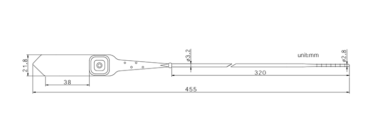 TX-PS004 Metal inserted plastic seal CAD