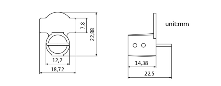 Plastic Twist lock wire custom meter seal CAD