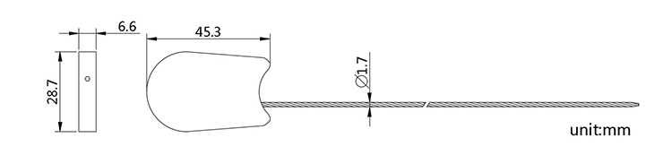 New Tamper Proof Seal Tamper Evident Security Cable Seal CAD