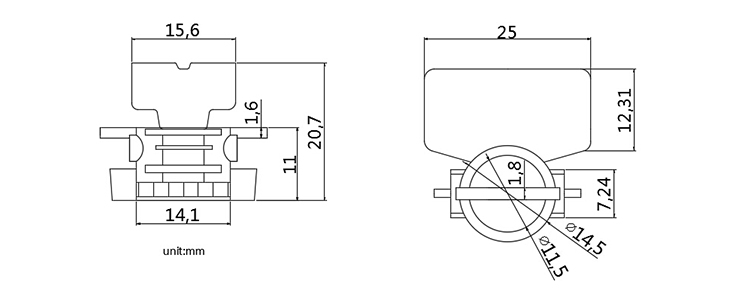 Disposable seal electric lead meter seal security seal lock CAD