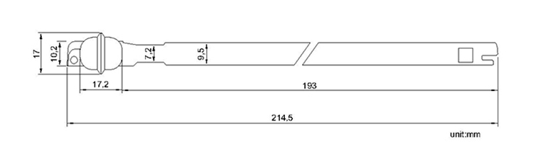 High Security Trucks and Containers Metal Strap Seals CAD