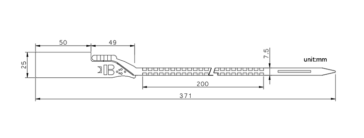 Gas new meter high security plastic electric lock seal CAD