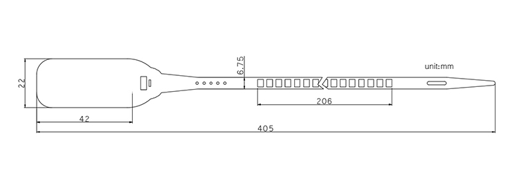 Product disposable plastic seal straps plastic seals of bag/gas meter blue seals CAD