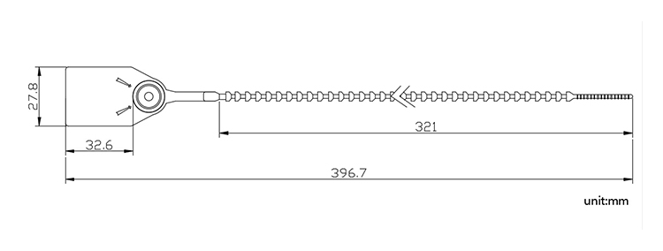 Tamper proof plastic seal tags manufacturers mumbai CAD