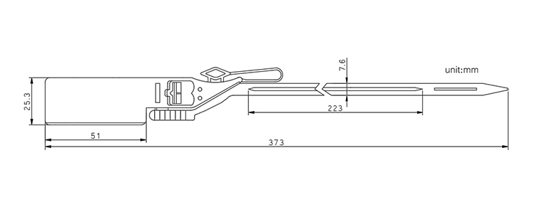 Customized Fire Extinguisher plastic seal inspection CAD