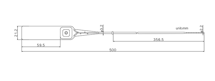 Factory sells anti-theft plastic seal strip CAD