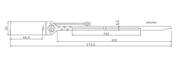 Logistic Transport Truck plastic seal supplier CAD