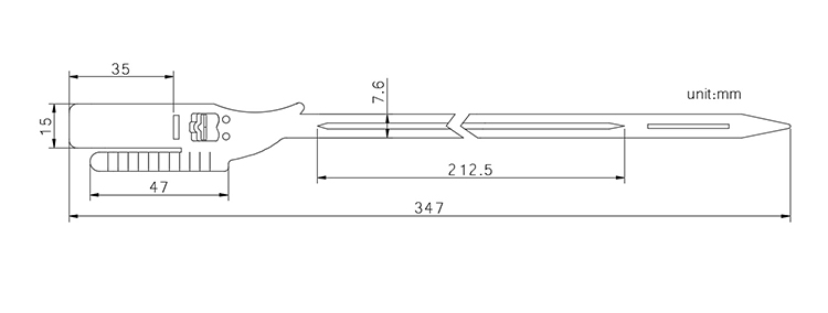 Security annihilator pull tight plastic seal images CAD