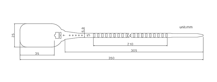 China manufacturer fire extinguish plastic seal lock CAD