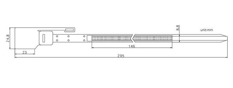 Online shopping tear off plastic seal with serial number CAD