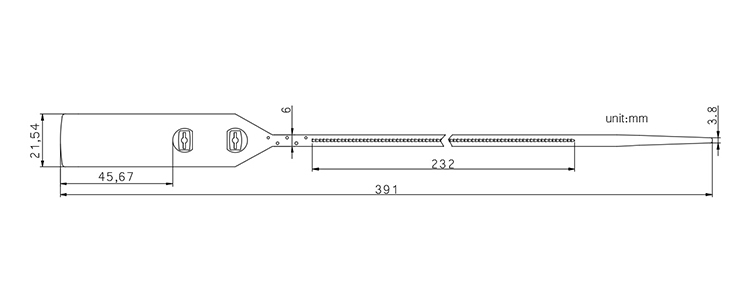 Higher cost performance new materials plastic tie lock CAD