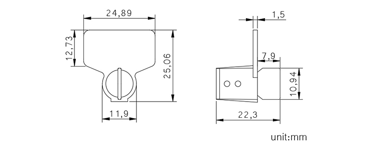 Utility water twist security plastic meter seal CAD